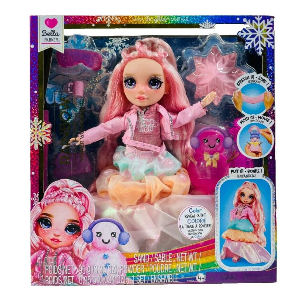 Rainbow High Winter Wonderland BELLA PARKER 11” Fashion Doll Pink Snow Sand 2024